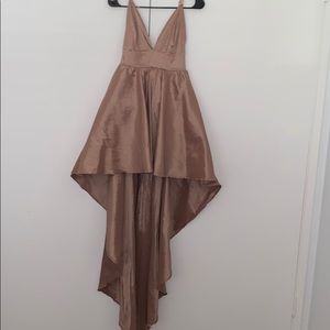 Gorgeous Hi-Low Pink Champagne Dress